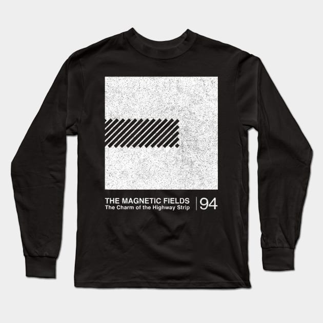 The Magnetic Fields / Minimalist Graphic Fan Artwork Design Long Sleeve T-Shirt by saudade